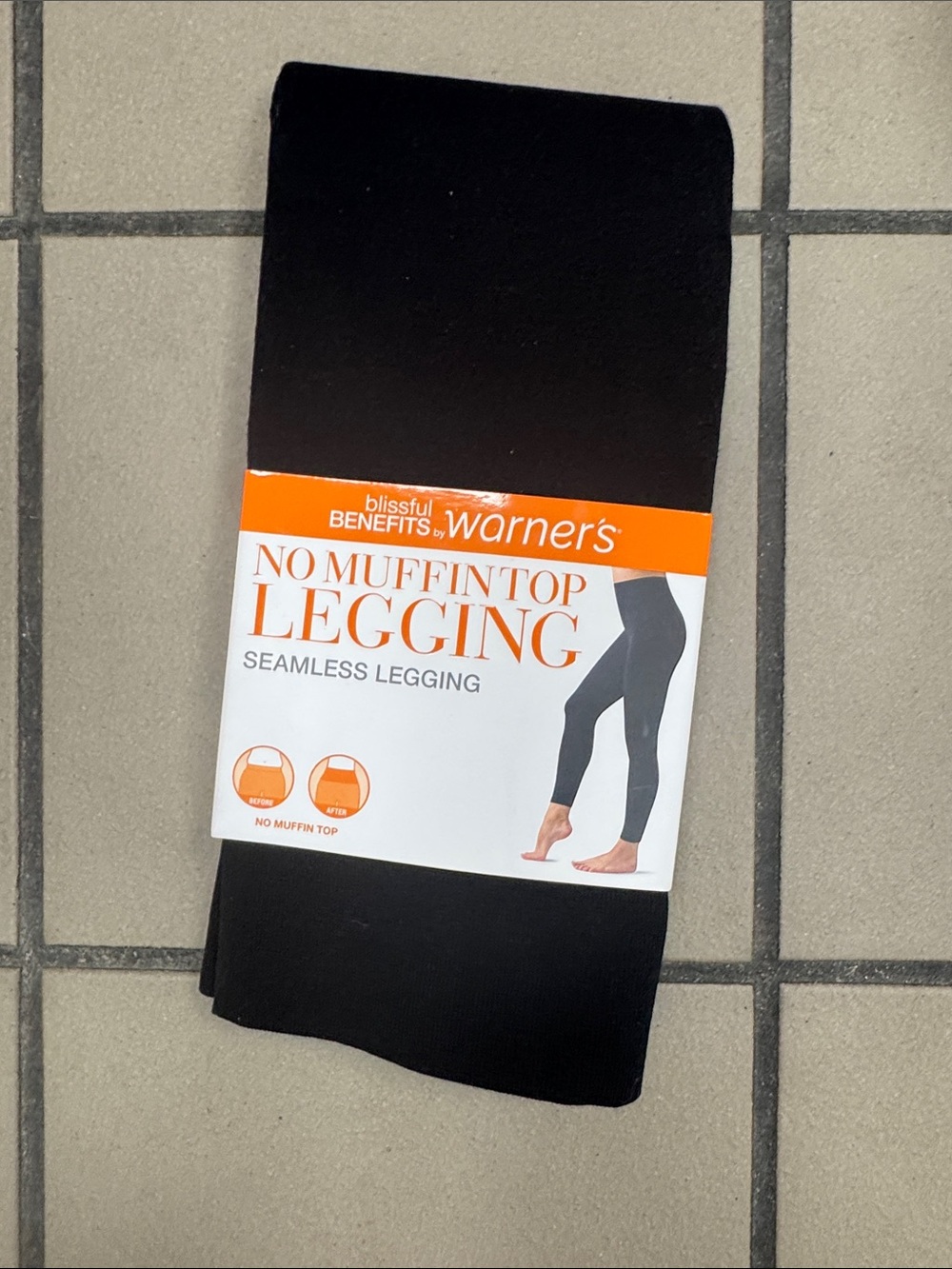 Warner's Black Seamless Leggings